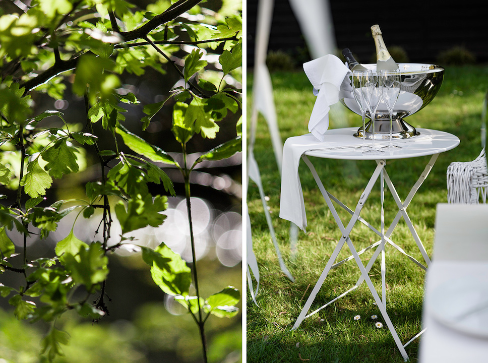 Gartenparty im Frühling