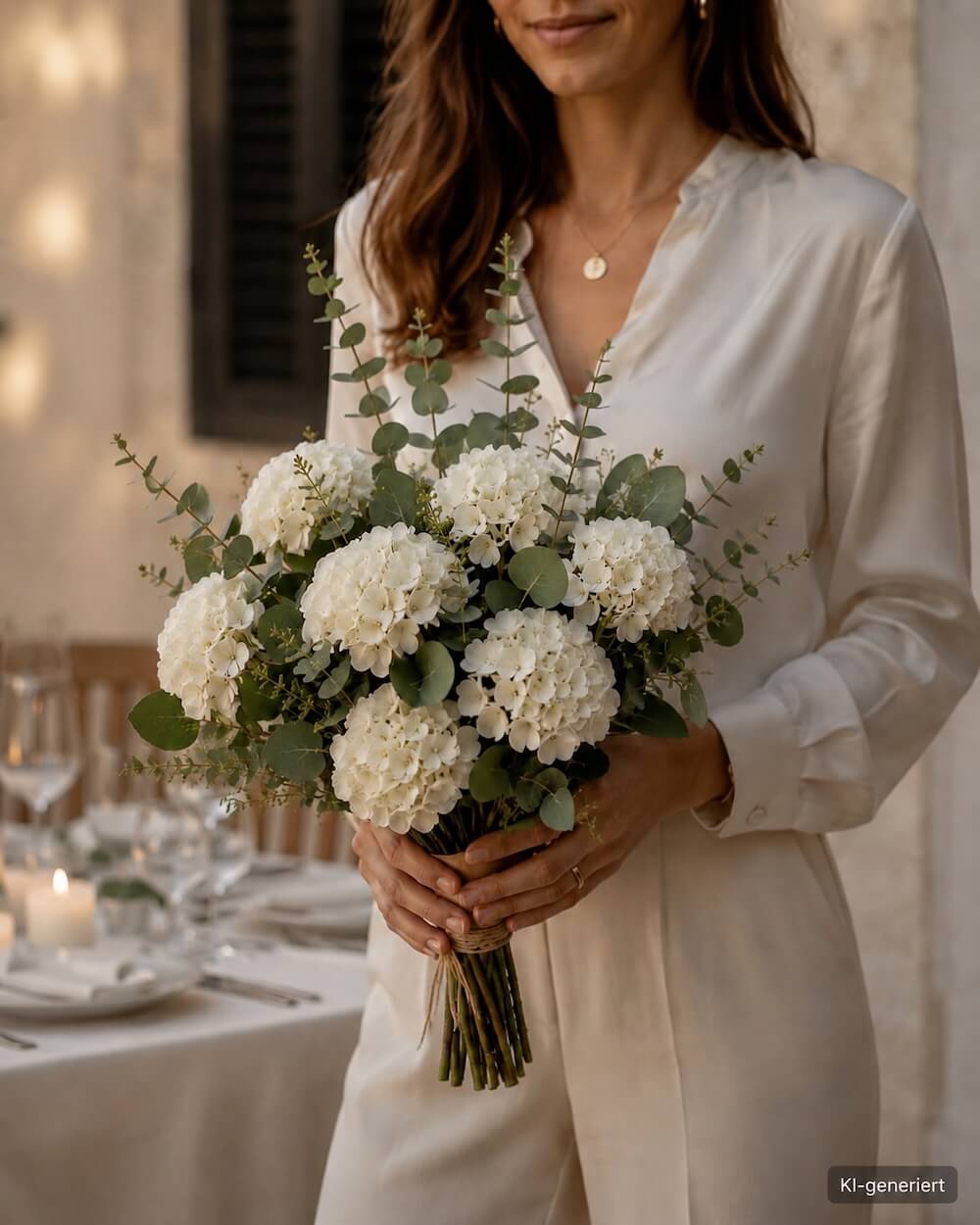 Deko Idee mit Kunstblumen Bouquets (KI-generiertes Bild)