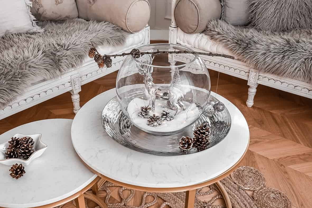 Schale weihnachtlich dekorieren: 2 romantische DIY-Deko-Ideen