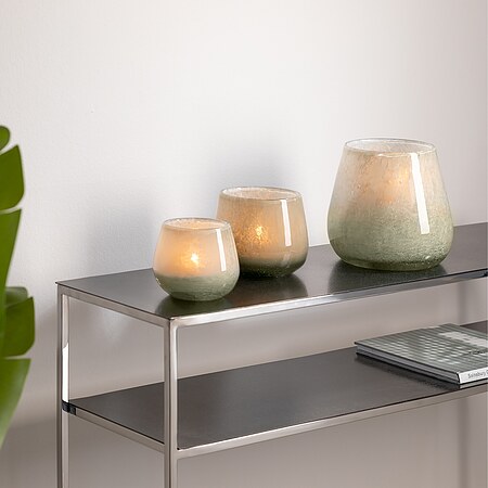 Bild 3 - Fink living Vase/ Windlicht MARLY salbei klein