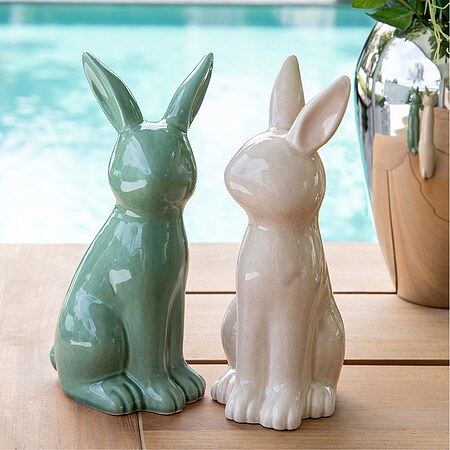 Bild 4 - Fink Living Deko Hase FABIUS gr�n