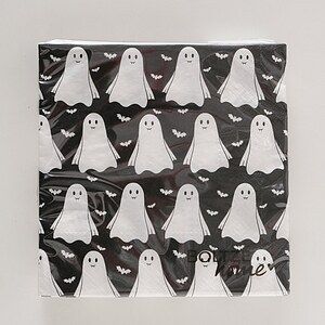 Servietten Ghostie schwarz